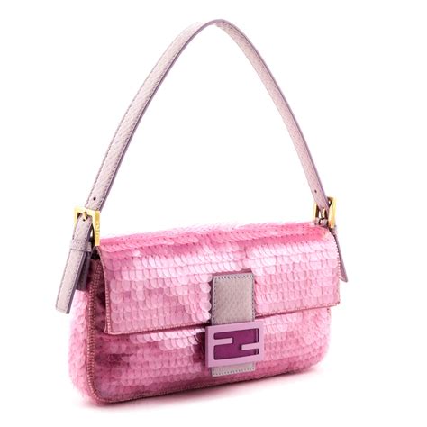 fendi baguette 1997 pink|fendi 1997 baguette sequin.